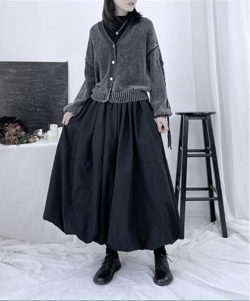 maison de LATIR(メゾンドラティール)の「夏に向けて着痩せ見えが叶う大人可愛い上品夏服。バルーンスカート(スカート・レディース・ブラック/カーキ/グレー/ホワイト・ONESIZE)」の15枚目の写真