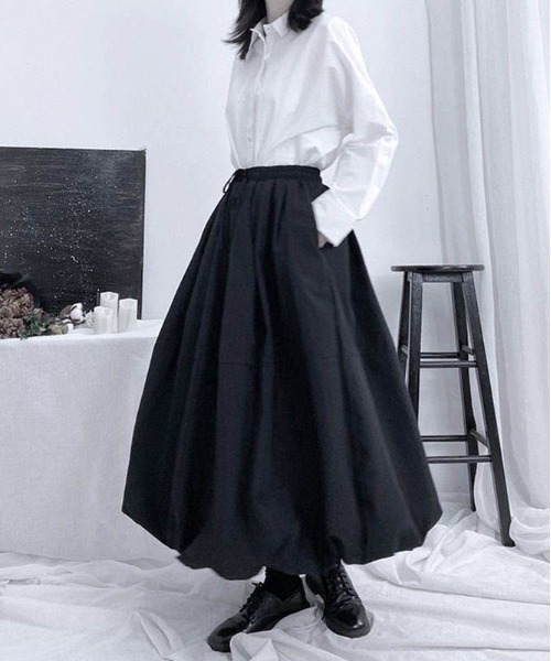 maison de LATIR(メゾンドラティール)の「夏に向けて着痩せ見えが叶う大人可愛い上品夏服。バルーンスカート(スカート・レディース・ブラック/カーキ/グレー/ホワイト・ONESIZE)」の17枚目の写真