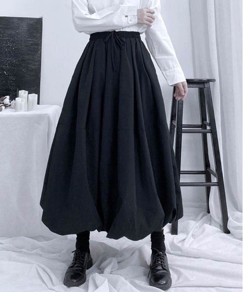 maison de LATIR(メゾンドラティール)の「夏に向けて着痩せ見えが叶う大人可愛い上品夏服。バルーンスカート(スカート・レディース・ブラック/カーキ/グレー/ホワイト・ONESIZE)」の18枚目の写真