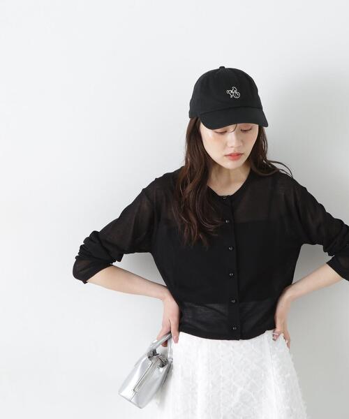 PROPORTION BODY DRESSING（プロポーションボディドレッシング）の「シアークルーネックカーディガン / 1215174401（カーディガン/ボレロ・レディース・ブラック/ホワイト/ブラウン/レッド・FREE）」の6枚目の写真