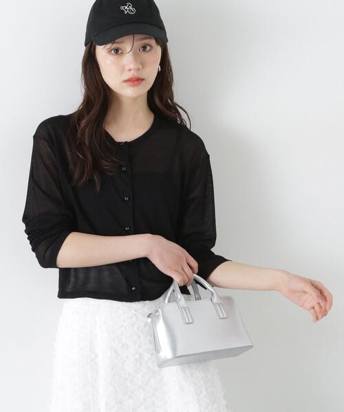 PROPORTION BODY DRESSING（プロポーションボディドレッシング）の「シアークルーネックカーディガン / 1215174401（カーディガン/ボレロ・レディース・ブラック/ホワイト/ブラウン/レッド・FREE）」の7枚目の写真