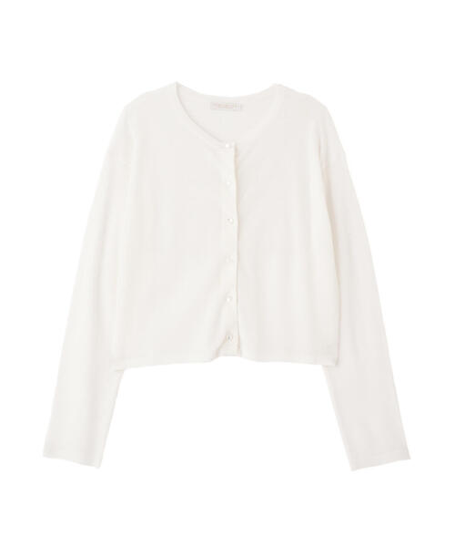 PROPORTION BODY DRESSING(プロポーションボディドレッシング)の「シアークルーネックカーディガン / 1215174401(カーディガン/ボレロ・レディース・ブラック/ホワイト/ブラウン/レッド・FREE)」の11枚目の写真