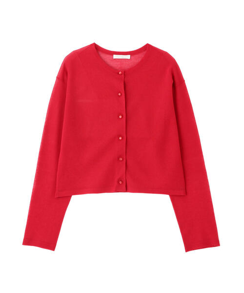 PROPORTION BODY DRESSING（プロポーションボディドレッシング）の「シアークルーネックカーディガン / 1215174401（カーディガン/ボレロ・レディース・ブラック/ホワイト/ブラウン/レッド・FREE）」の10枚目の写真