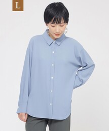 【L】【接触冷感】【吸水速乾】【UV対策】【ウォッシャブル】kireriシャツブラウス