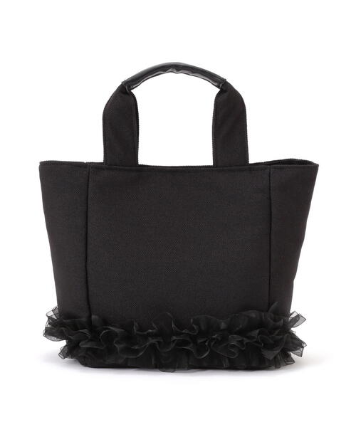 EDIT COLOGNE（エディットコロン）の「オーガンジーフリルトートバッグ（ショルダーバッグ・レディース・ブラック/ブラウン/ブラウン系その他・ﾌﾘ-）」の12枚目の写真