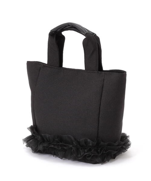 EDIT COLOGNE（エディットコロン）の「オーガンジーフリルトートバッグ（ショルダーバッグ・レディース・ブラック/ブラウン/ブラウン系その他・ﾌﾘ-）」の11枚目の写真