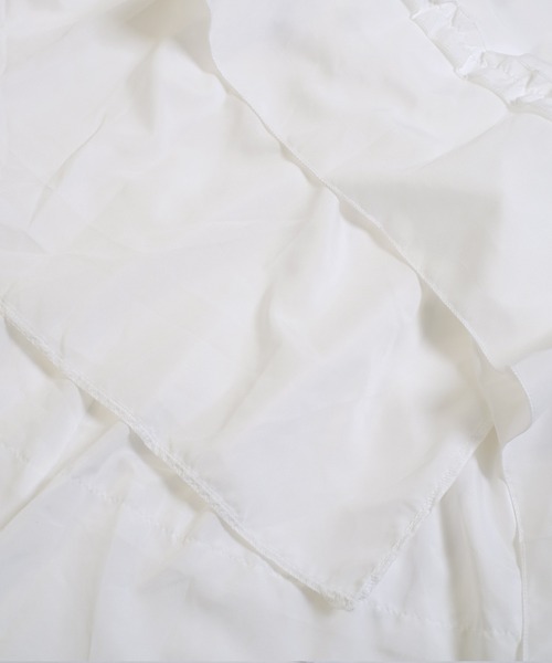 shopnikoniko（ショップニコニコ）の「ロングスカート 白 黒 フリル ティアード ロング ボリューム スカート（スカート・レディース・ホワイト/ブラック・フリー）」の5枚目の写真