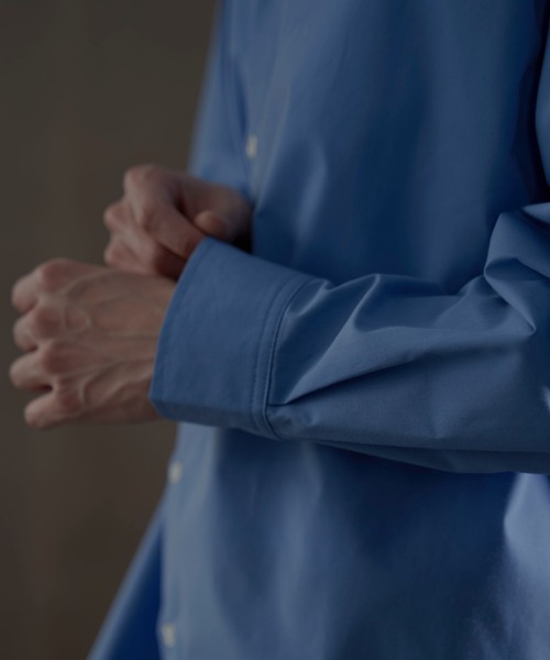 LUCY（ルーシー）の「LUCY/ブロードルーズシャツ（シャツ/ブラウス・メンズ・ホワイト/ブルー・LARGE/MEDIUM）」の7枚目の写真