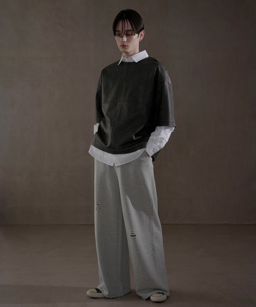 LUCY（ルーシー）の「LUCY/ブロードルーズシャツ（シャツ/ブラウス・メンズ・ホワイト/ブルー・LARGE/MEDIUM）」の13枚目の写真