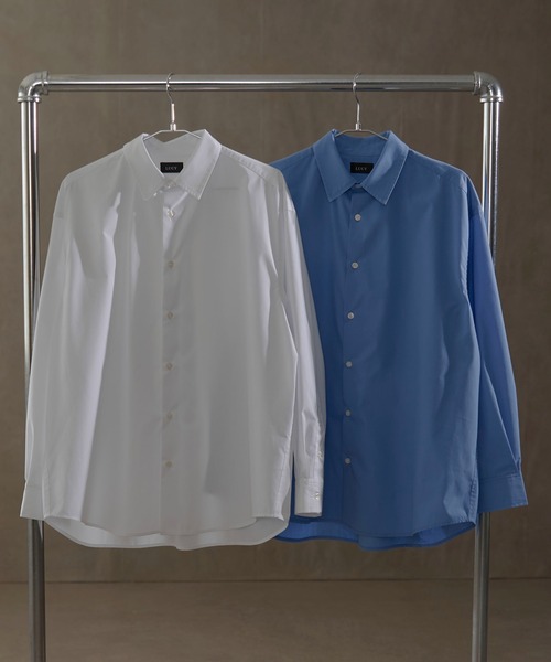 LUCY（ルーシー）の「LUCY/ブロードルーズシャツ（シャツ/ブラウス・メンズ・ホワイト/ブルー・LARGE/MEDIUM）」の21枚目の写真
