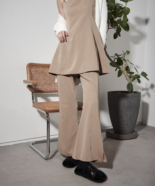 Y/lim（イリム）の「フレアキャミ　セットアップ対応（キャミソール・レディース・ブラック/ベージュ・M/S）」の8枚目の写真