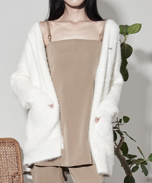 Y/lim（イリム）の「フレアキャミ　セットアップ対応（キャミソール・レディース・ブラック/ベージュ・M/S）」の3枚目の写真