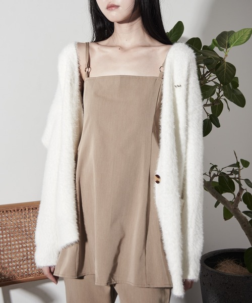 Y/lim（イリム）の「フレアキャミ　セットアップ対応（キャミソール・レディース・ブラック/ベージュ・M/S）」の5枚目の写真