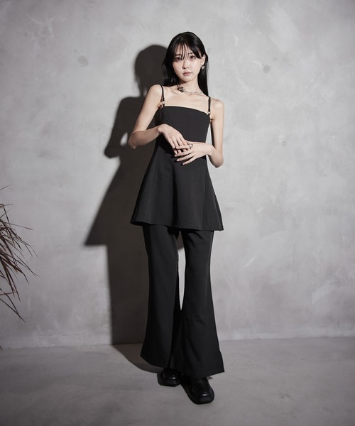 Y/lim（イリム）の「フレアキャミ　セットアップ対応（キャミソール・レディース・ブラック/ベージュ・M/S）」の14枚目の写真