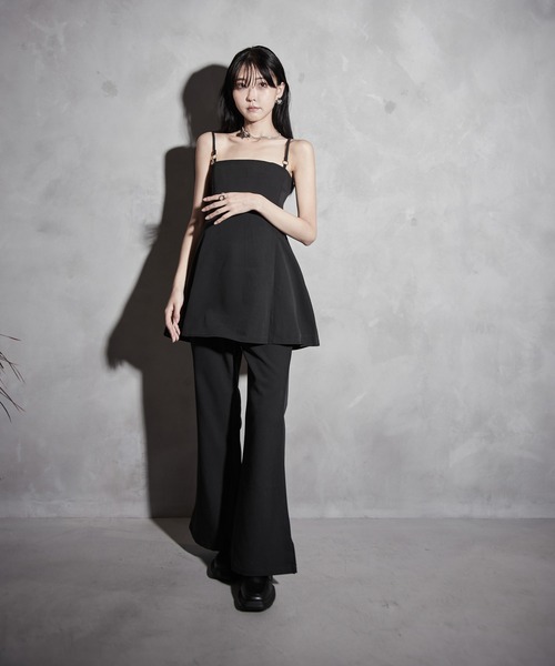 Y/lim（イリム）の「フレアキャミ　セットアップ対応（キャミソール・レディース・ブラック/ベージュ・M/S）」の15枚目の写真