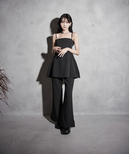 Y/lim（イリム）の「フレアキャミ　セットアップ対応（キャミソール・レディース・ブラック/ベージュ・M/S）」の16枚目の写真