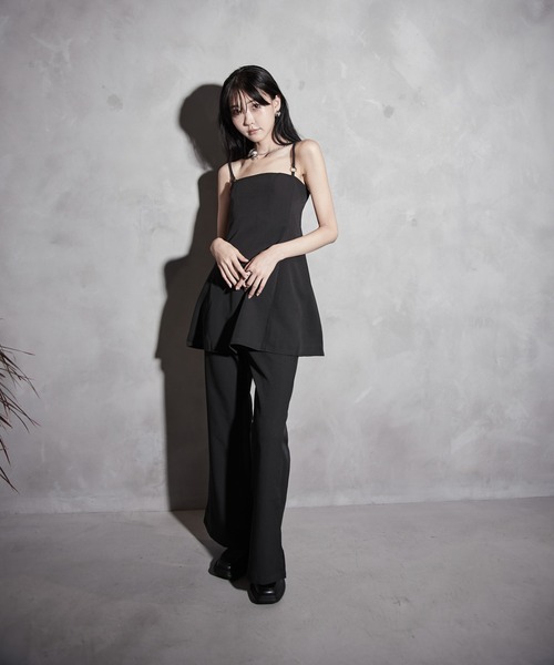 Y/lim（イリム）の「フレアキャミ　セットアップ対応（キャミソール・レディース・ブラック/ベージュ・M/S）」の18枚目の写真