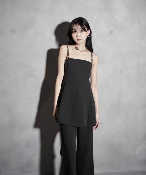 Y/lim（イリム）の「フレアキャミ　セットアップ対応（キャミソール・レディース・ブラック/ベージュ・M/S）」の19枚目の写真