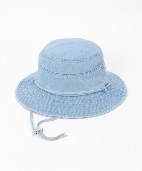 VENCEEXCHANGE（ヴァンスエクスチェンジ）の「デニムストラップ付きバケットハット（ハット・レディース・ブラック/ライトブルー/ネイビー・FREE）」の5枚目の写真