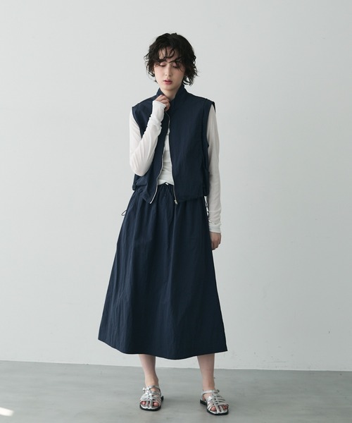 ナイロンノースリジップ×スカートセットアップ（その他）｜Trish