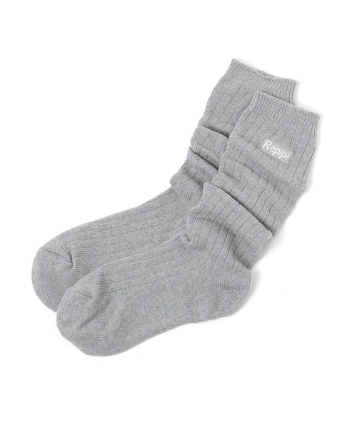 repipi armario(レピピ アルマリオ)の「カラールーズソックス(ソックス/靴下・キッズ・パープル/オレンジ/ホワイト/ライム/ブラック/グレー/ピンク・FREE)」の3枚目の写真