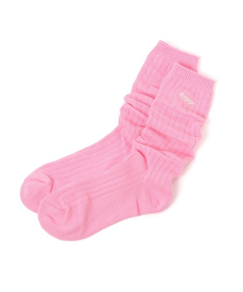 repipi armario(レピピ アルマリオ)の「カラールーズソックス(ソックス/靴下・キッズ・パープル/オレンジ/ホワイト/ライム/ブラック/グレー/ピンク・FREE)」の6枚目の写真