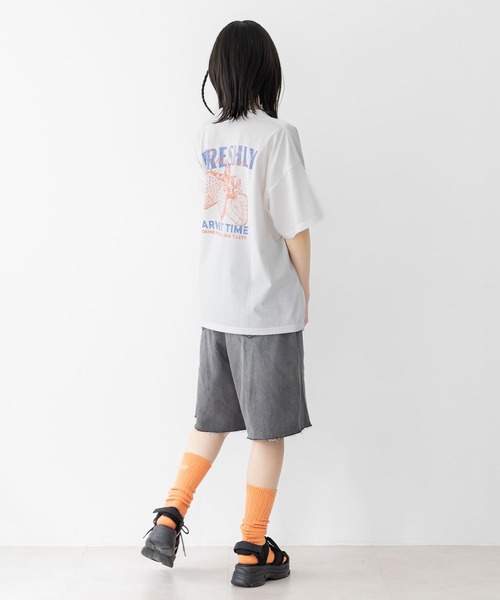 repipi armario(レピピ アルマリオ)の「カラールーズソックス(ソックス/靴下・キッズ・パープル/オレンジ/ホワイト/ライム/ブラック/グレー/ピンク・FREE)」の9枚目の写真