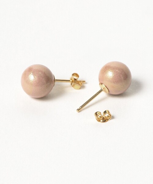 BEAMS JAPAN（ビームス　ジャパン）の「【別注】升井彩本乾漆 / Nuance Gold ピアス（ピアス（両耳用）・レディース・ピンク/イエロー/オレンジ/バイオレット/ロイヤルブルー・ONE SIZE）」の6枚目の写真