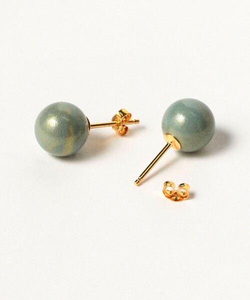 BEAMS JAPAN（ビームス　ジャパン）の「【別注】升井彩本乾漆 / Nuance Gold ピアス（ピアス（両耳用）・レディース・ピンク/イエロー/オレンジ/バイオレット/ロイヤルブルー・ONE SIZE）」の9枚目の写真
