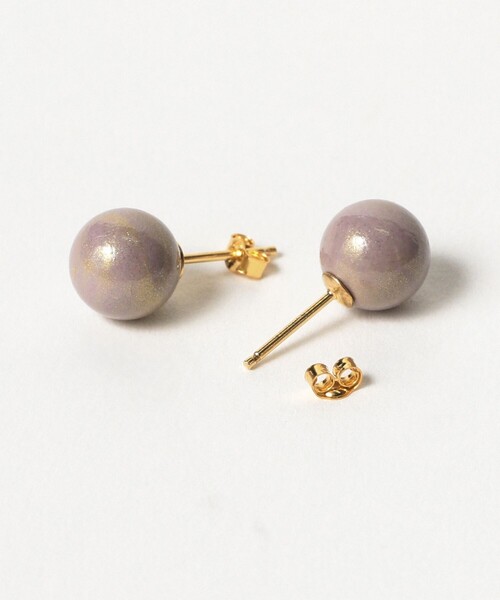 BEAMS JAPAN（ビームス　ジャパン）の「【別注】升井彩本乾漆 / Nuance Gold ピアス（ピアス（両耳用）・レディース・ピンク/イエロー/オレンジ/バイオレット/ロイヤルブルー・ONE SIZE）」の10枚目の写真