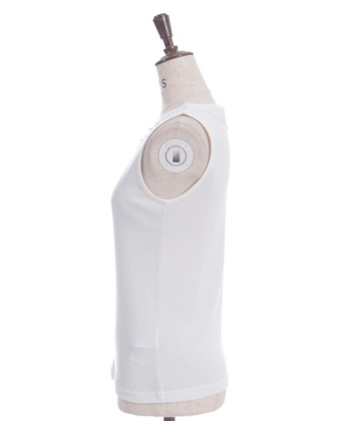 axes femme（アクシーズファム）の「吸水速乾フラワーレースタンク（タンクトップ・レディース・ブラック/レッド/ブルー/イエロー/キナリ/サックスブルー・FREE）」の9枚目の写真