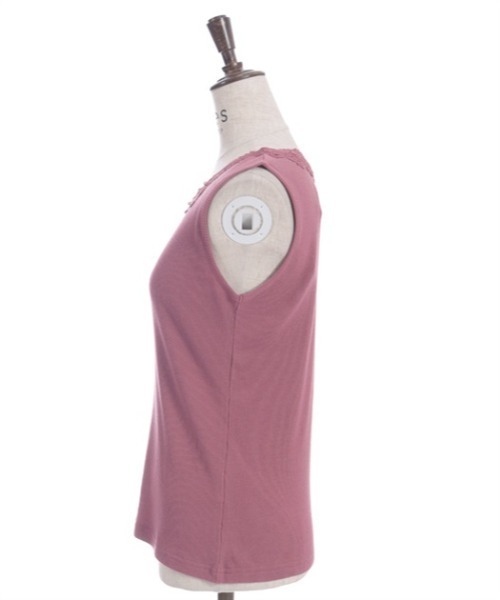 axes femme（アクシーズファム）の「吸水速乾フラワーレースタンク（タンクトップ・レディース・ブラック/レッド/ブルー/イエロー/キナリ/サックスブルー・FREE）」の15枚目の写真