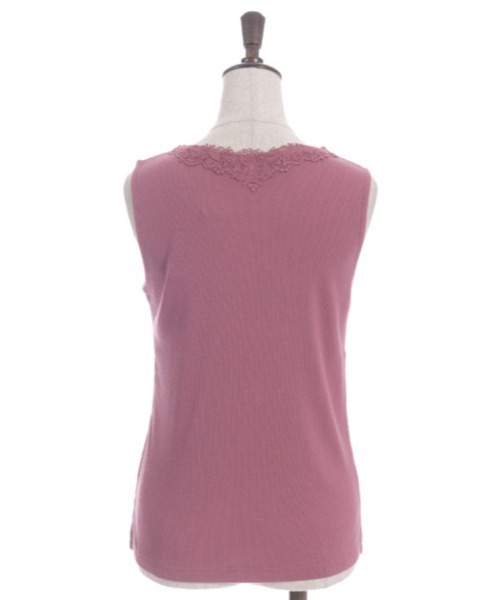 axes femme（アクシーズファム）の「吸水速乾フラワーレースタンク（タンクトップ・レディース・ブラック/レッド/ブルー/イエロー/キナリ/サックスブルー・FREE）」の16枚目の写真