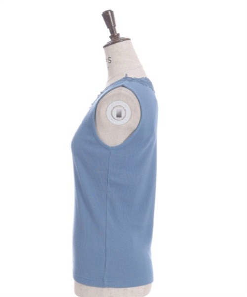 axes femme（アクシーズファム）の「吸水速乾フラワーレースタンク（タンクトップ・レディース・ブラック/レッド/ブルー/イエロー/キナリ/サックスブルー・FREE）」の21枚目の写真