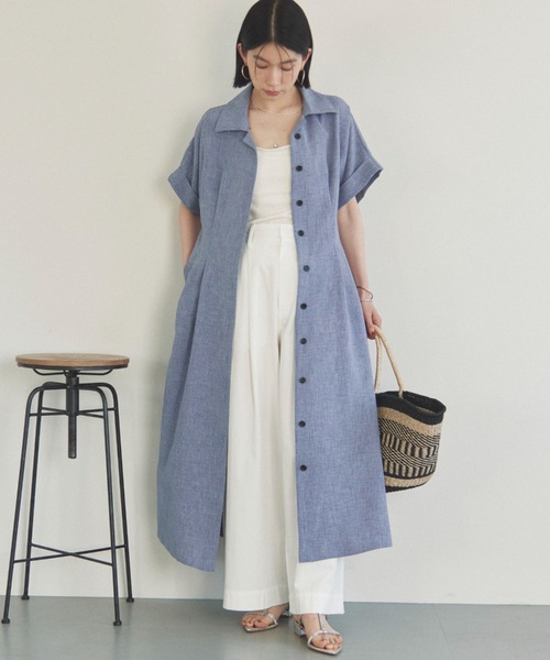 Doux archives（ドゥアルシーヴ）の「カップ付きキャミソール（キャミソール・レディース・キャメル/ブラック/オフホワイト・FREE）」の7枚目の写真