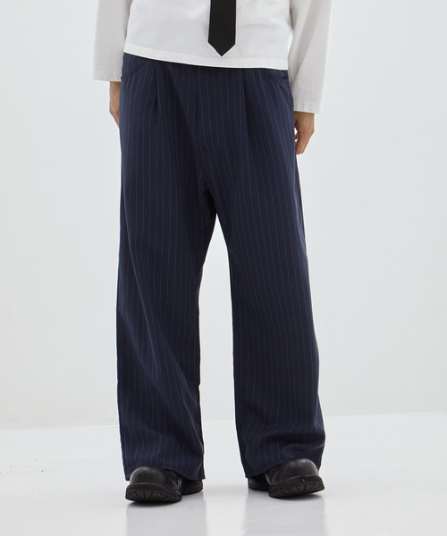 別注 WIDE ONE TUCK STRAIGHT SLACKS（スラックス）｜Jieda