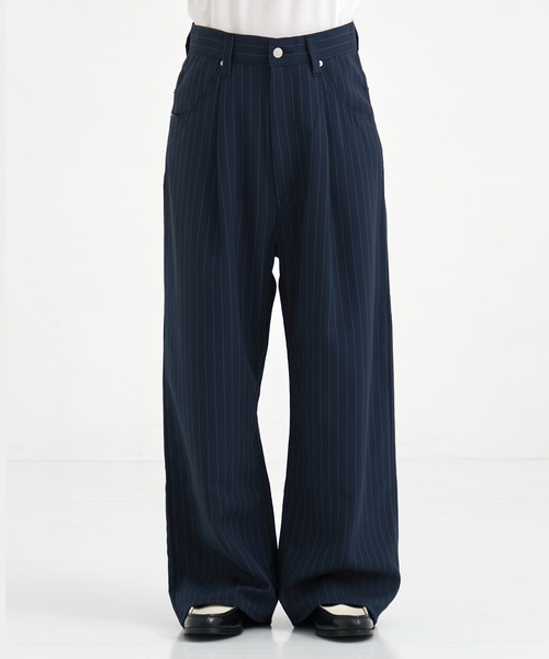 別注 WIDE ONE TUCK STRAIGHT SLACKS（スラックス）｜Jieda