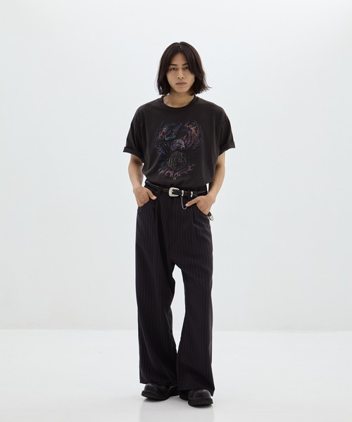 パンツ wide tuck straight slacks 別注 WIDE ONE TUCK STRAIGHT SLACKS(1 GREY): JieDa: MENS