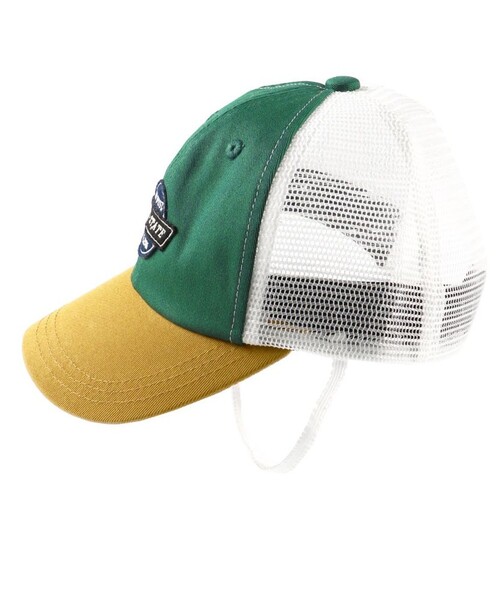 BRANSHES(ブランシェス)の「アップリケメッシュキャップ(キャップ・キッズ・グリーン/ベージュ・L/M)」の5枚目の写真