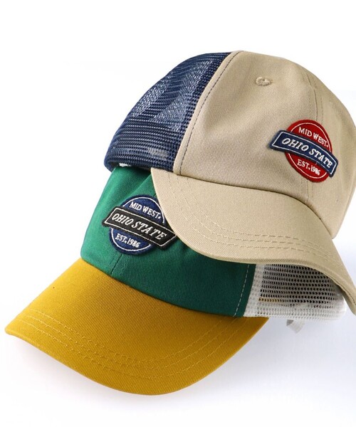 BRANSHES(ブランシェス)の「アップリケメッシュキャップ(キャップ・キッズ・グリーン/ベージュ・L/M)」の12枚目の写真