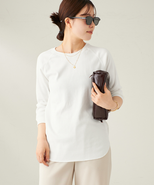 plage（プラージュ）の「premium フライス7bu Tシャツ（Tシャツ/カットソー・レディース・ブルー/ブラウン/ホワイト・FREE）」の12枚目の写真