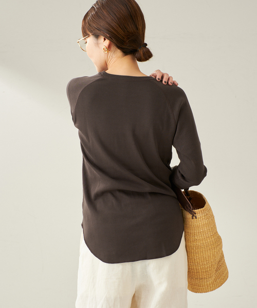 plage（プラージュ）の「premium フライス7bu Tシャツ（Tシャツ/カットソー・レディース・ブルー/ブラウン/ホワイト・FREE）」の19枚目の写真