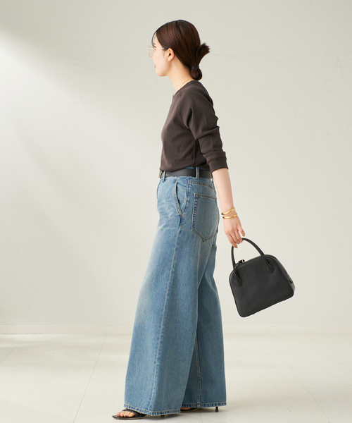 plage（プラージュ）の「premium フライス7bu Tシャツ（Tシャツ/カットソー・レディース・ブルー/ブラウン/ホワイト・FREE）」の21枚目の写真