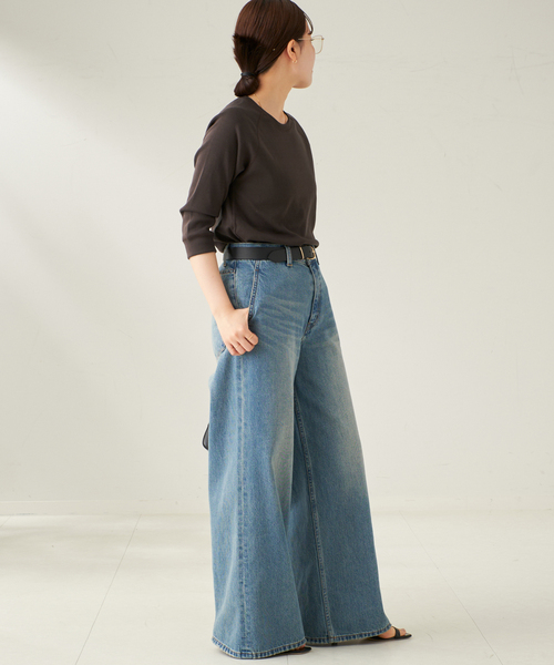 plage（プラージュ）の「premium フライス7bu Tシャツ（Tシャツ/カットソー・レディース・ブルー/ブラウン/ホワイト・FREE）」の22枚目の写真