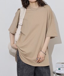 Round hem oversized T-shirt / ラウンドヘム オーバーTシャツ unisex