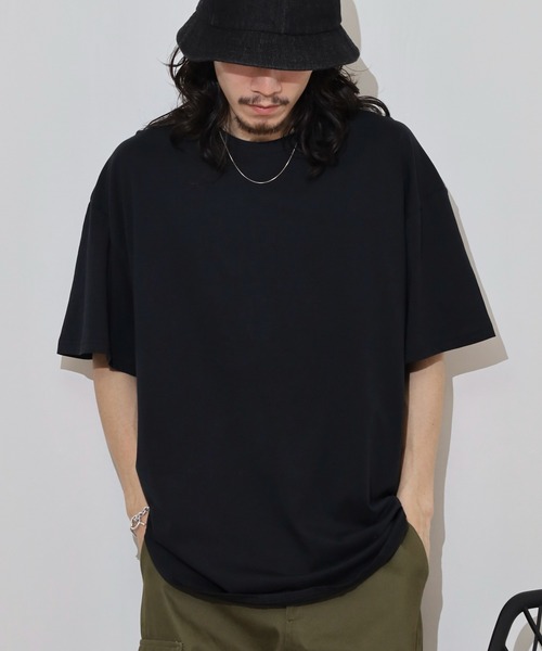 FUNALIVE(ファンアライブ)の「Round hem oversized T-shirt / ラウンドヘム オーバーTシャツ unisex(Tシャツ/カットソー・メンズ・オフホワイト/杢グレー/ダークグリーン/ブラック/ベージュ/チャコール・M/L/XL)」の19枚目の写真