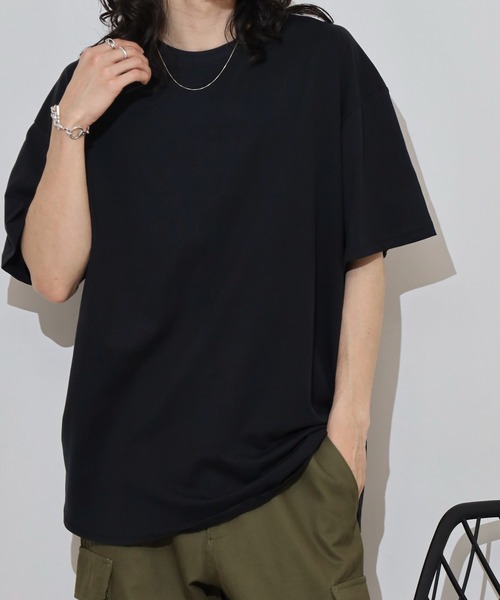 FUNALIVE(ファンアライブ)の「Round hem oversized T-shirt / ラウンドヘム オーバーTシャツ unisex(Tシャツ/カットソー・メンズ・オフホワイト/杢グレー/ダークグリーン/ブラック/ベージュ/チャコール・M/L/XL)」の21枚目の写真