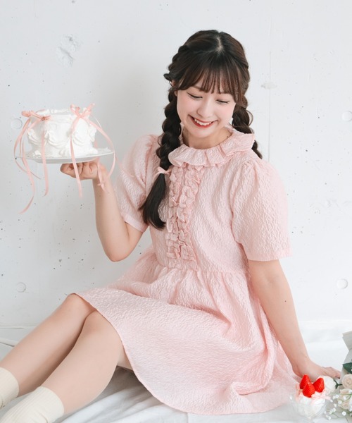 mayuka】 - ホイップミニワンピース - made in INTER FACTORY