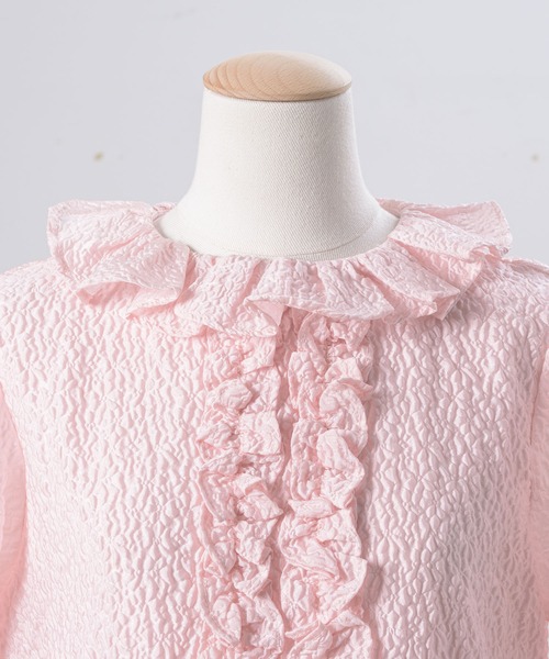 【ぴーちがーる】ホイップフリルミニワンピ ピンク mayuka】 - ホイップミニワンピース - made in INTER FACTORY