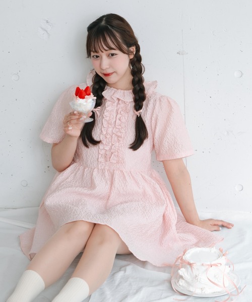mayuka】 - ホイップミニワンピース - made in INTER FACTORY